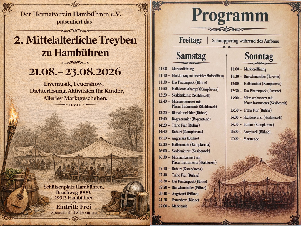 Flyer Mittelaltermarkt